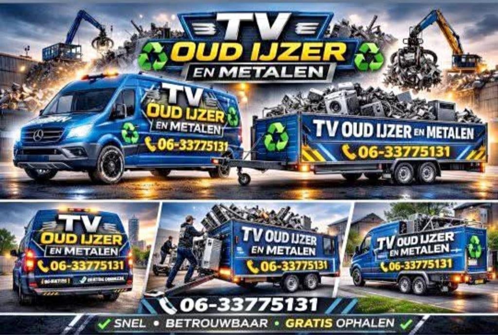 Gratis Ophalen Oud IJzer & Metalen in Groningen, Ophalen