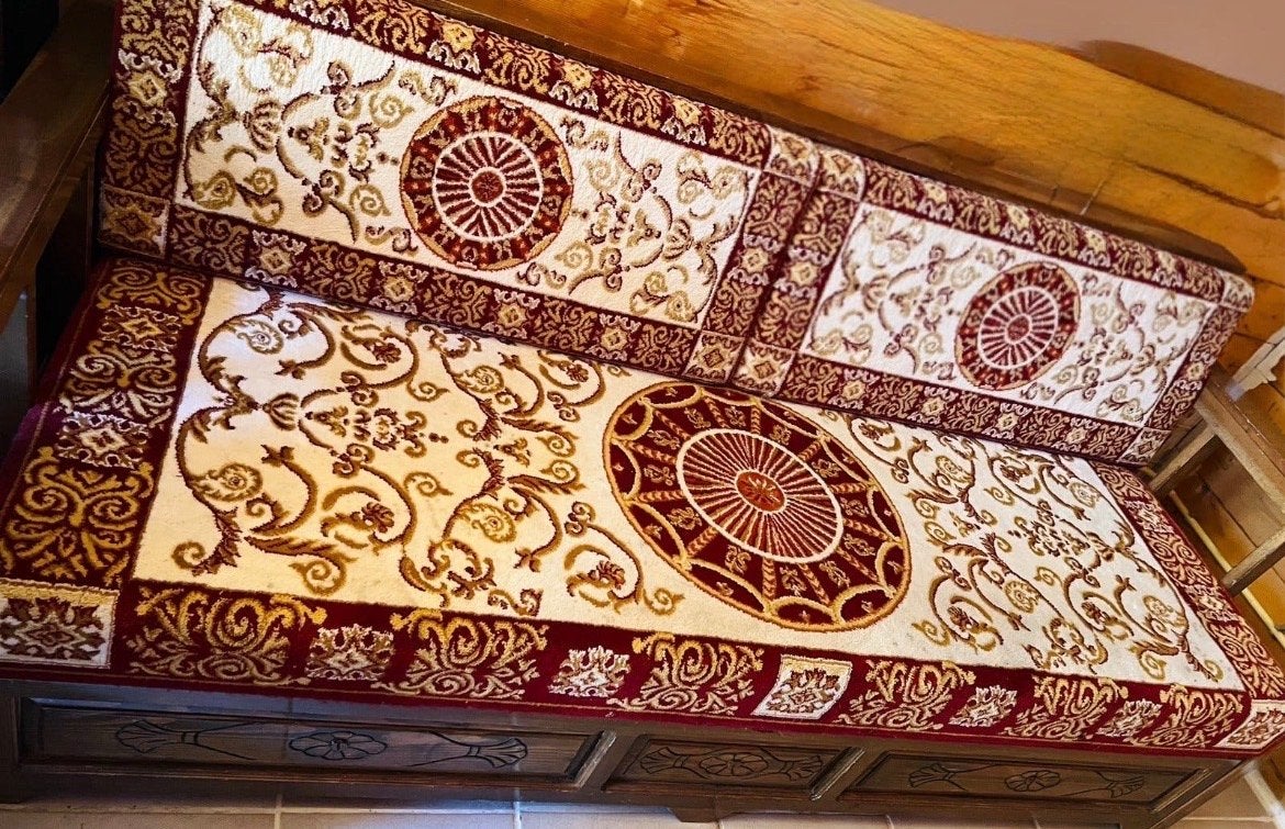 Sark hoekbank met opbergruimte, kastje en salontafel, Huis en Inrichting, Ophalen of Verzenden, Gebruikt, Hout