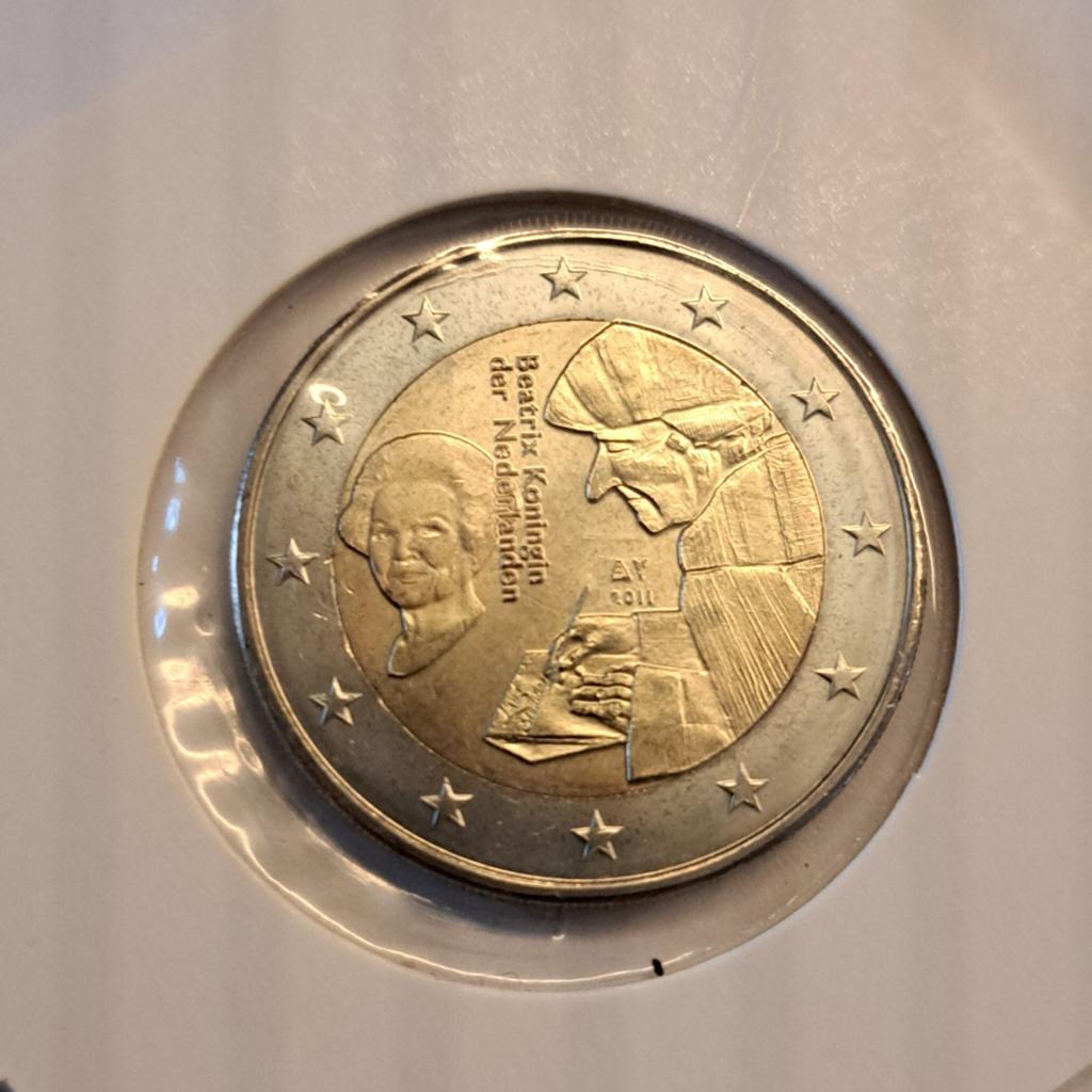 2 Euro Nederland 2011 - Erasmus, Postzegels en Munten, Munten | Nederland, Ophalen of Verzenden, Koningin Beatrix, Euro's, Losse munt