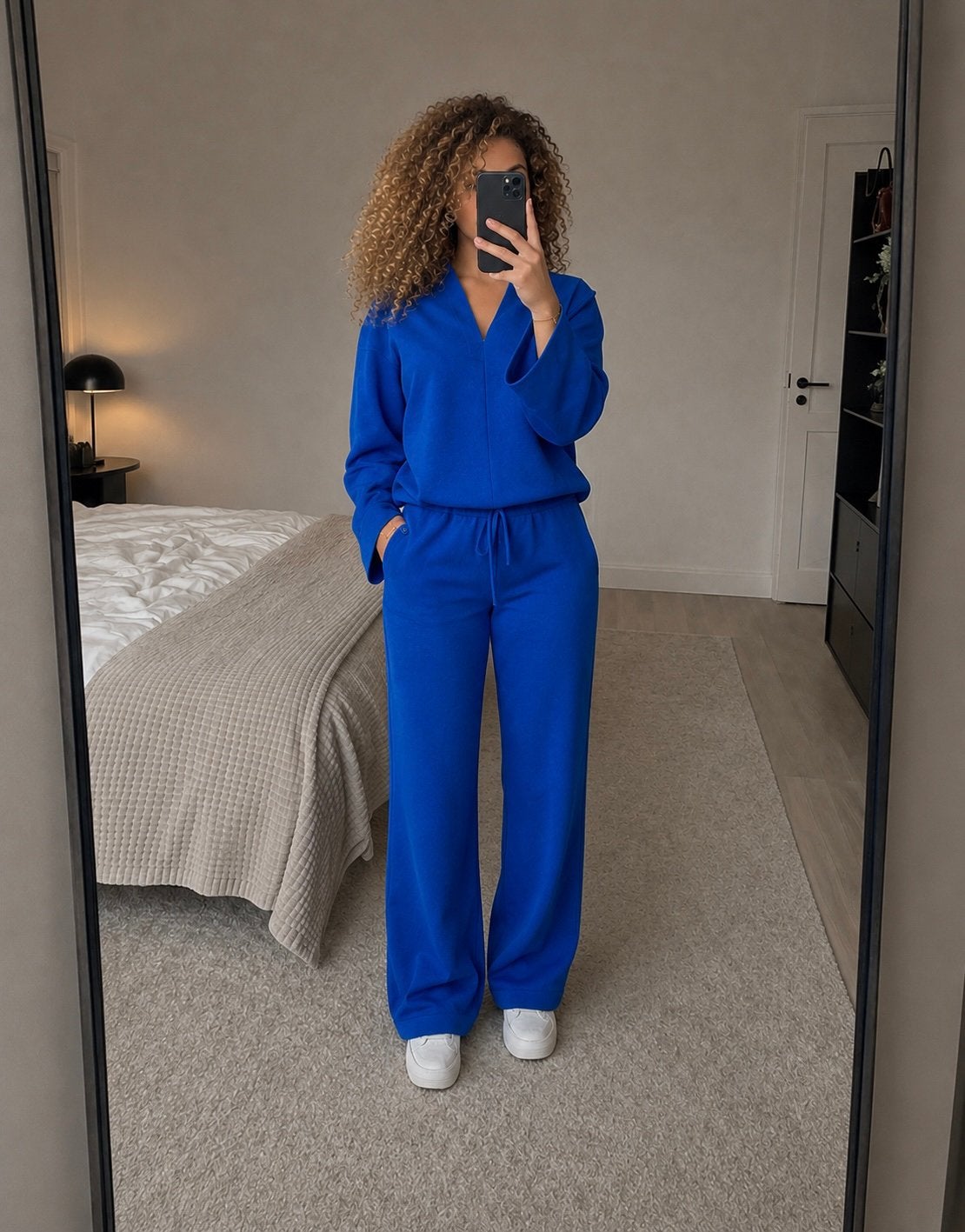 Zara kobaltblauwe set – zo goed als nieuw, Ophalen of Verzenden, Zo goed als nieuw, Maat 38/40 (M)