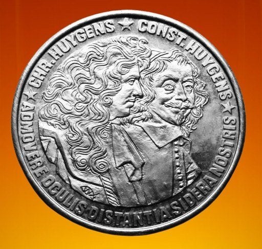 **  Penning Christiaan (links) en Constantijn Huygens **, Verzenden, Overige materialen, Nederland