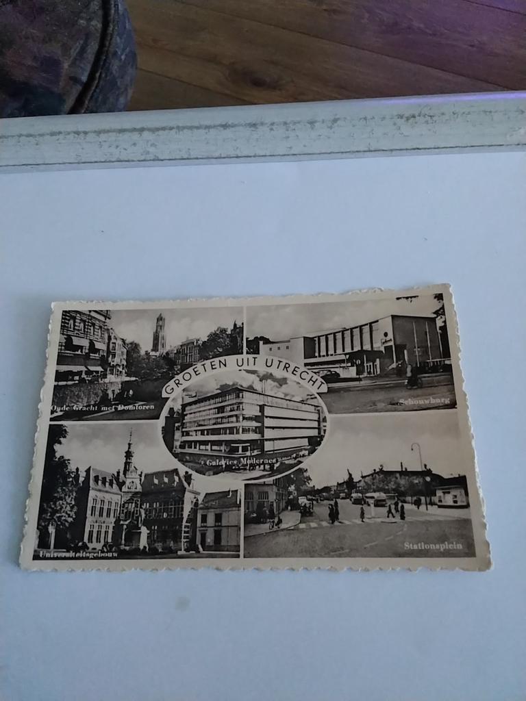 GROETEN UIT UTRECHT. 1952, Verzamelen, Ansichtkaarten | Nederland, Ophalen of Verzenden, 1940 tot 1960, Utrecht