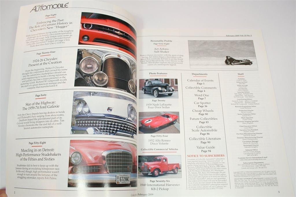 Collectible Automobile 2009 — Ford Galaxie & Studebaker, Ophalen of Verzenden, Zo goed als nieuw, Ford
