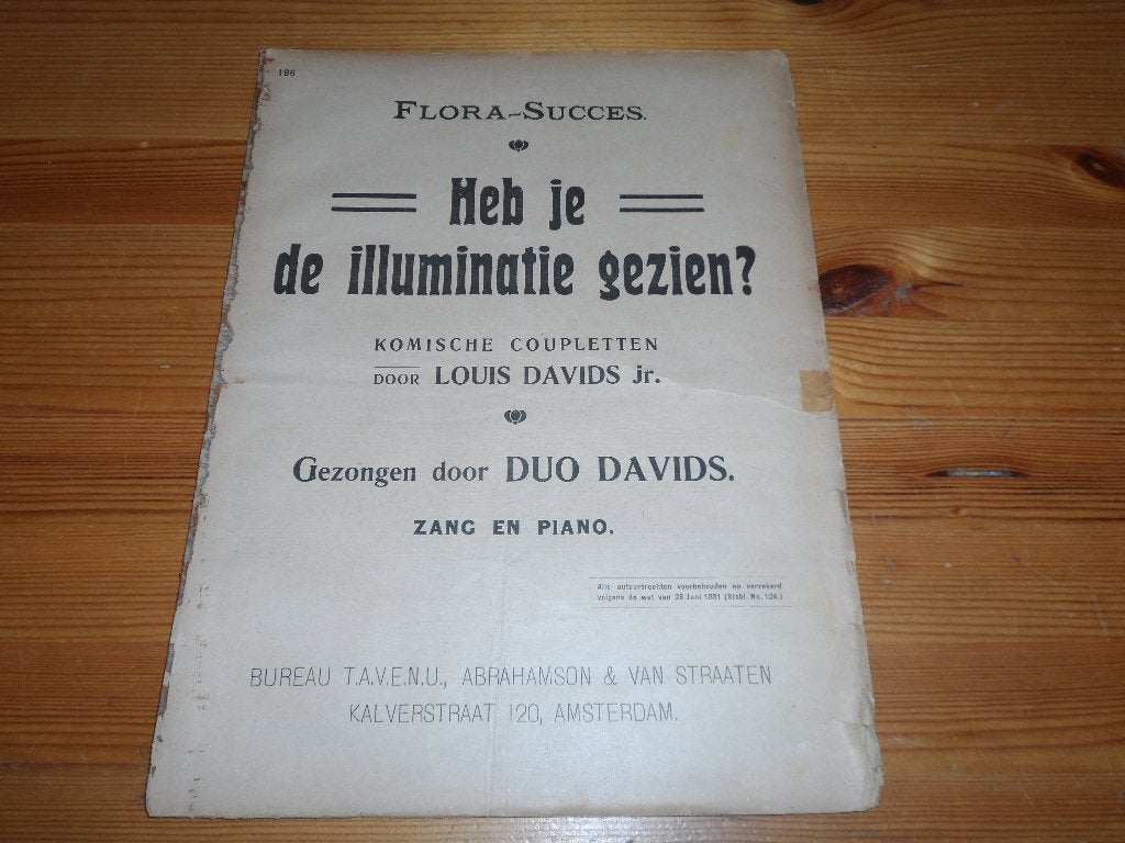 Louis Davids, Muziek en Instrumenten, Piano, Gebruikt, Ophalen of Verzenden, Artiest of Componist