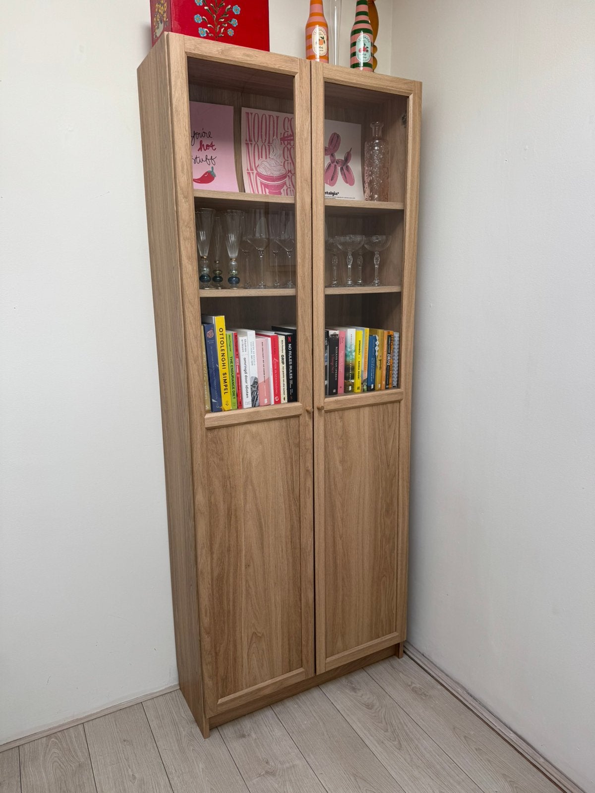 IKEA BILLY/OXBERG boekenkast eiken 80x30x202 – z.g.a.n.