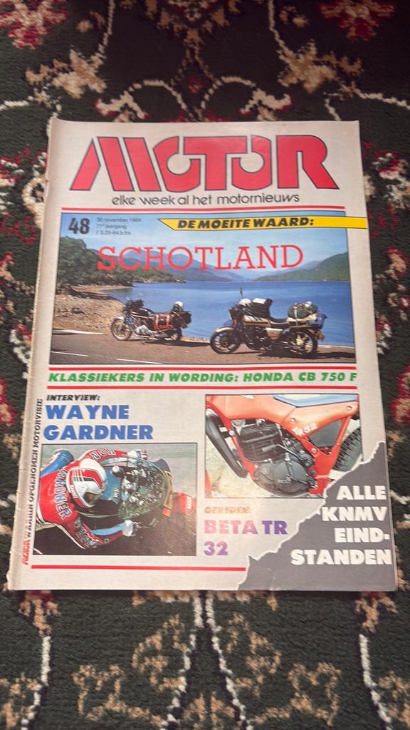 Motor Magazine 1984 - Schotland, Honda CB 750 F, Wayne Gardn, Ophalen of Verzenden, Gelezen, Algemeen