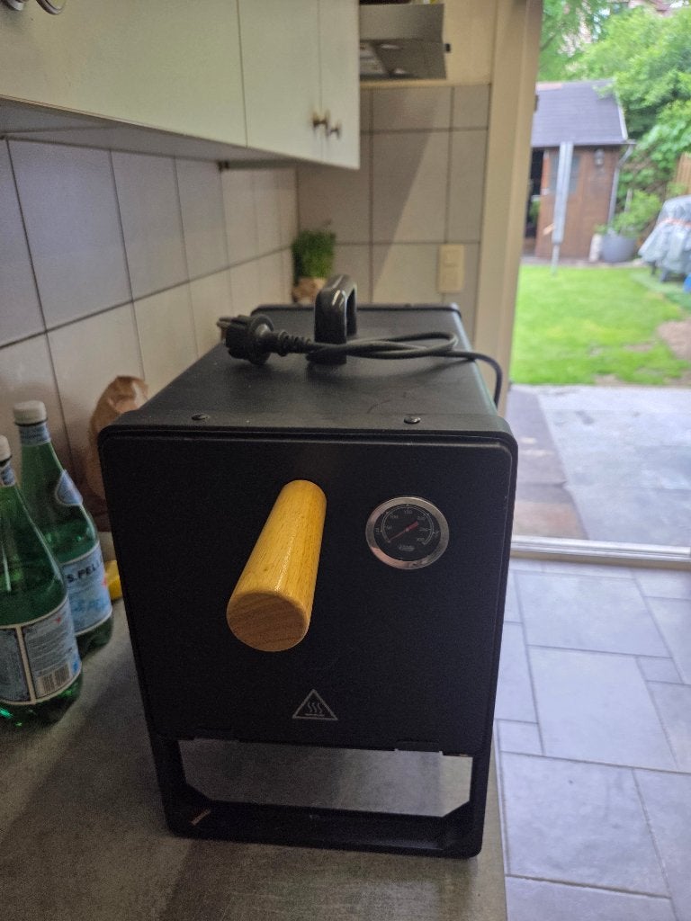 elektrische rookoven, Ophalen