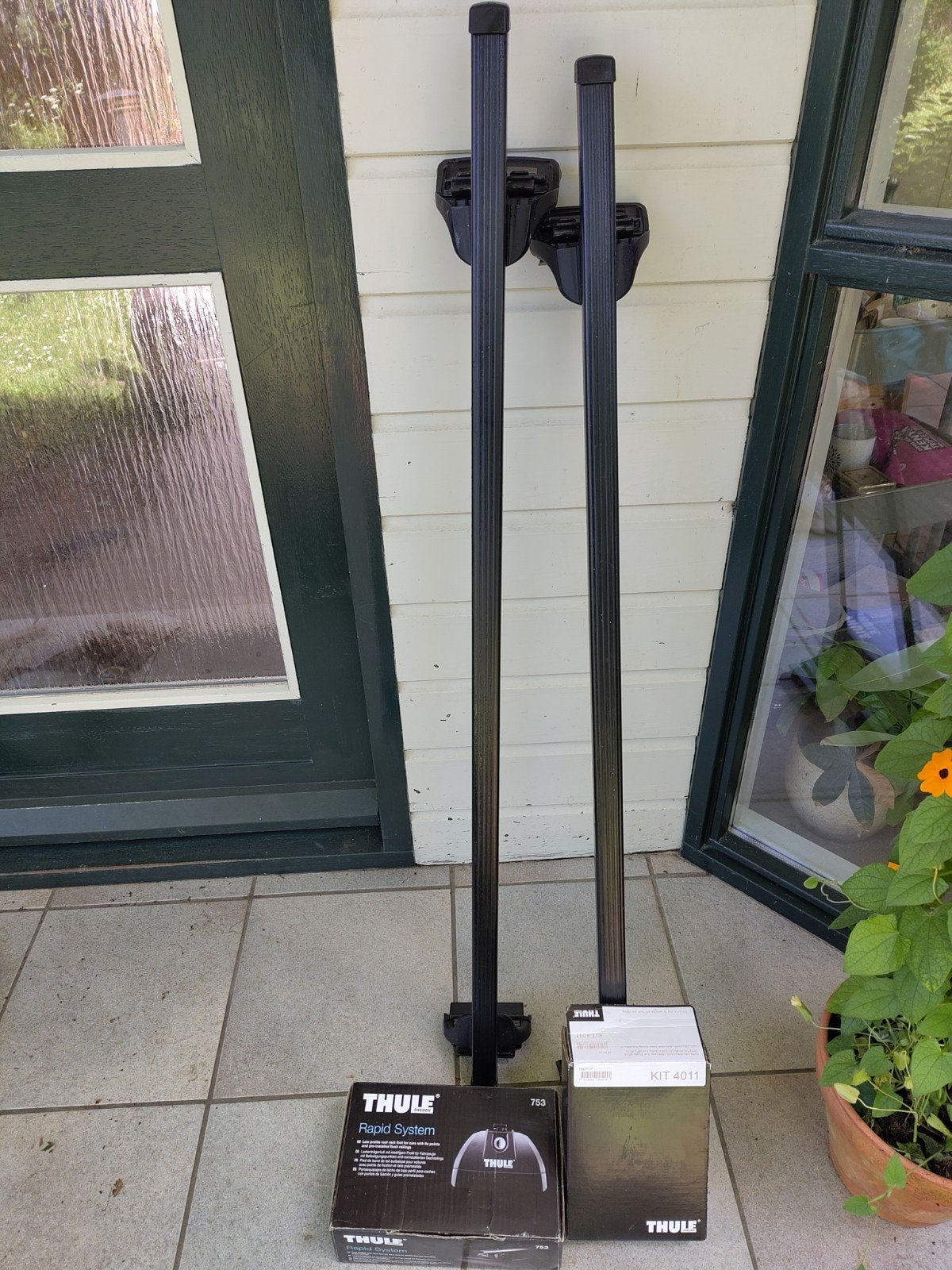 Thule Rapid System flush railing dakdragerset met kit 4011, Ophalen
