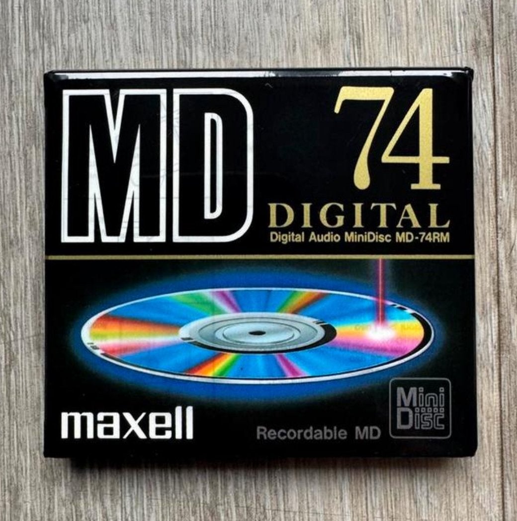 MiniDisc – 10x NIEUW Maxell MD-74RM + MiniDiscs + opbergbox, Ophalen