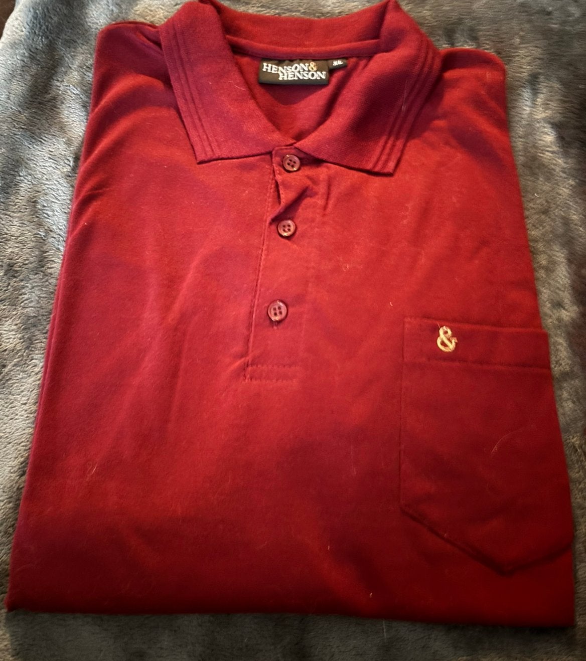 Nieuw longshirt van het merk Henson&Henson, Kleding | Heren, Ophalen of Verzenden, Zo goed als nieuw, Maat 56/58 (XL), Rood