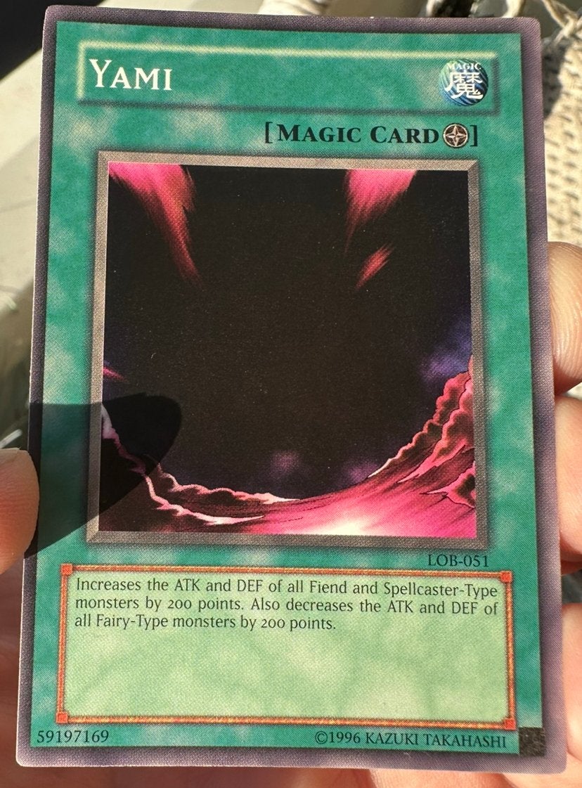 Yu-Gi-Oh! Yami LOB Old US Magic Print !, Ophalen of Verzenden, Zo goed als nieuw, Losse kaart