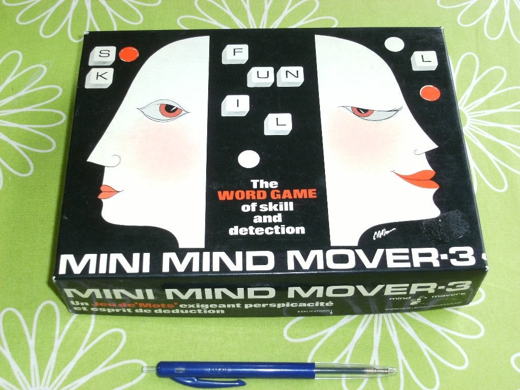 Mini mind mover 3 - een uitdagend woordspel voor 2 spelers, Een of twee spelers, Ophalen of Verzenden, Gebruikt