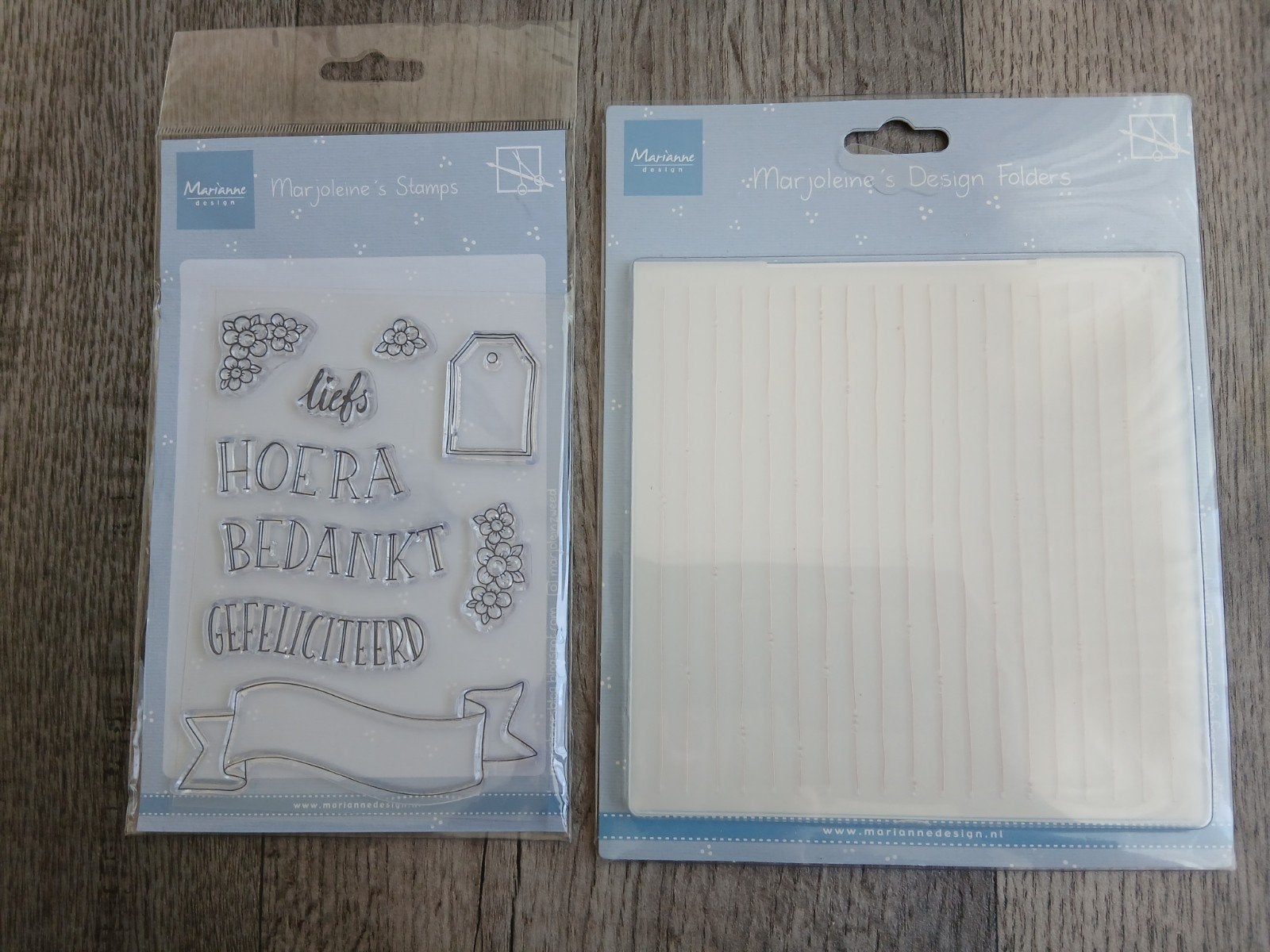 Stempels + embossingfolder Marianne's Design, Ophalen of Verzenden, Nieuw, Overige thema's, Overige typen