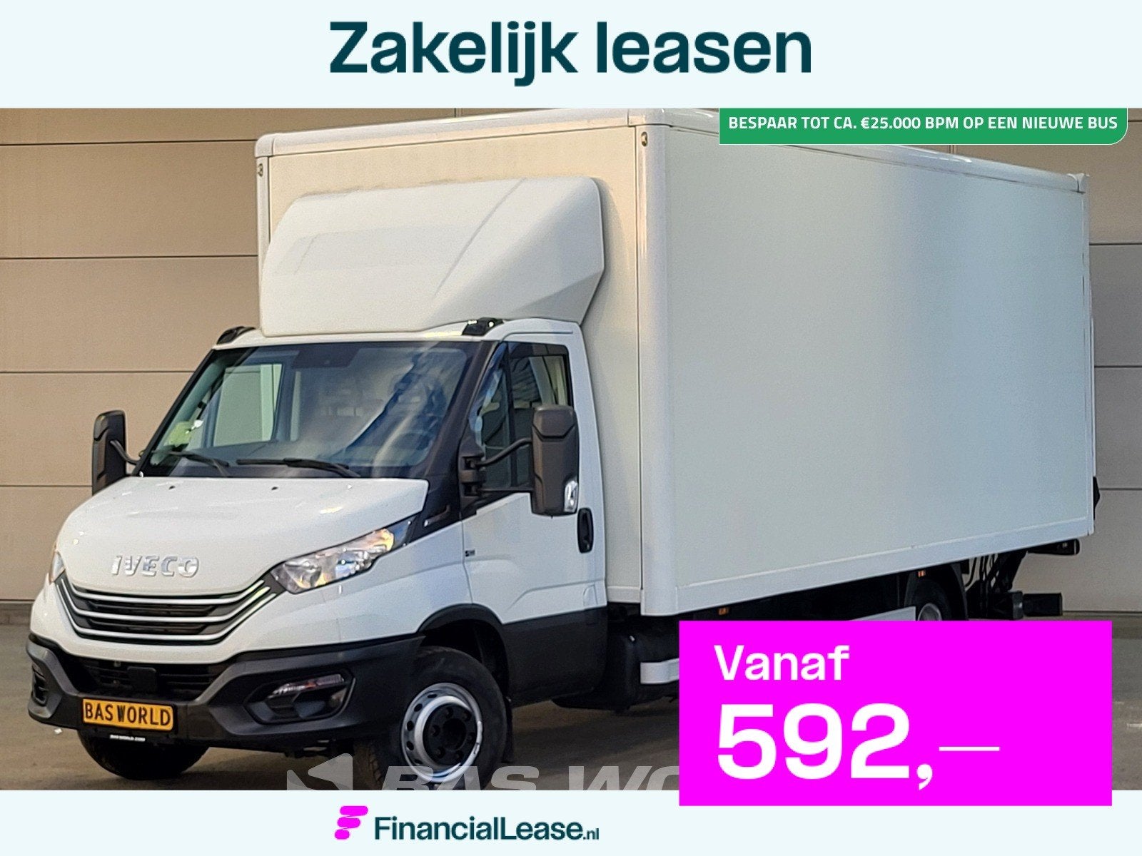 Iveco Daily 72C21 3.0L Automaat 1000KG Laadklep Luchtvering, Stof, Gebruikt, Euro 6, 4 cilinders