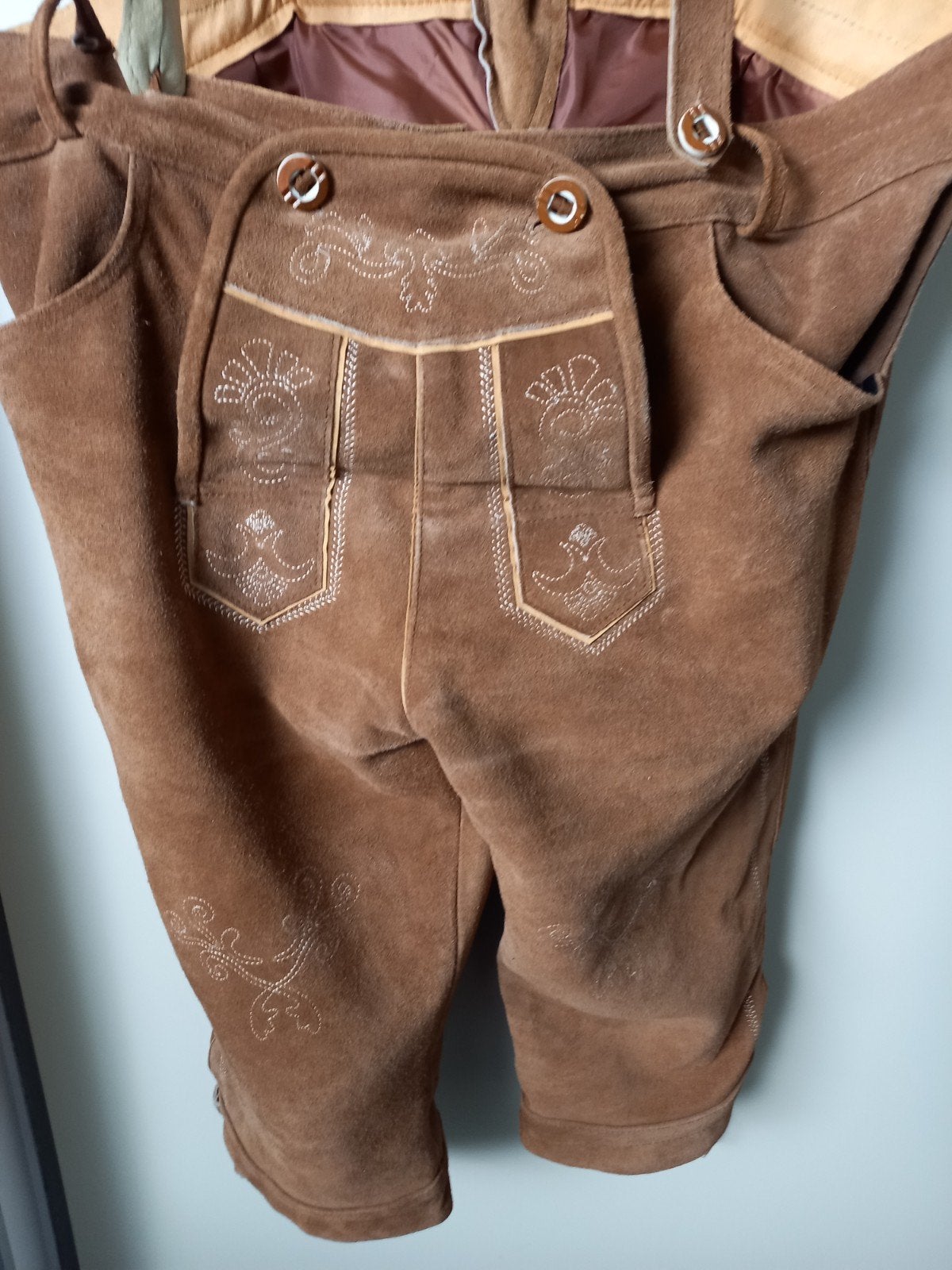 Mooie originele lederhose, Ophalen of Verzenden, Gedragen, Maat 52/54 (L), Bruin