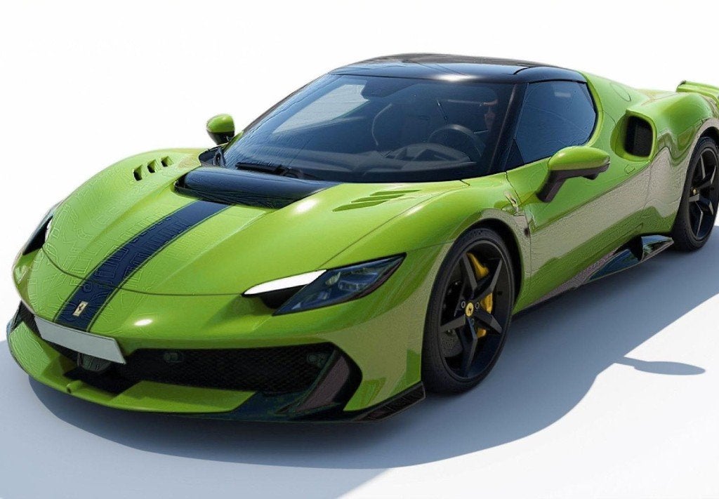Ferrari 296 Speciale Verde Germoglio BBR 1:18 ! NIEUW ! C4F, Overige merken, BBR, ., Nieuw