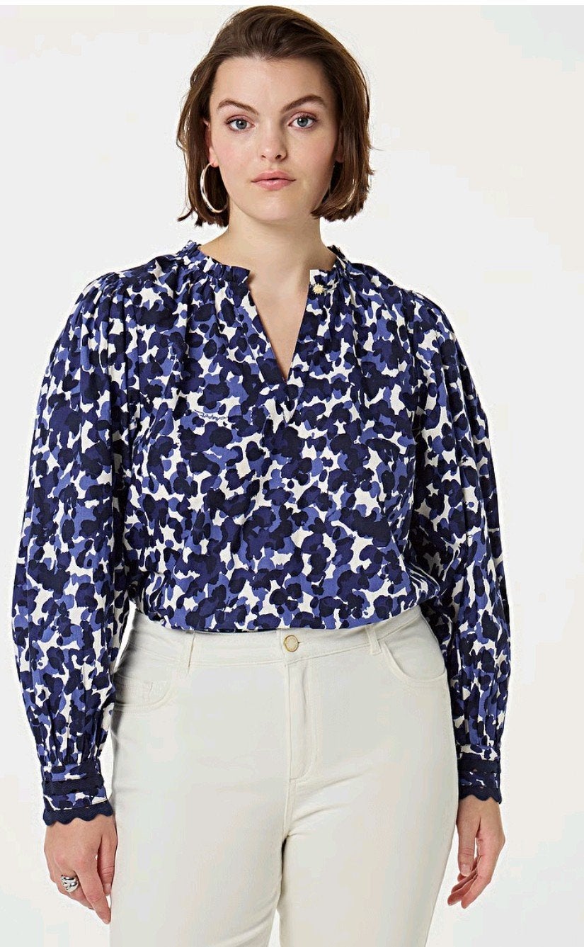 Fabienne Chapot Dascha top/ blouse maat 42  *nieuw *, Kleding | Dames, Blauw, Maat 42/44 (L), Nieuw, Ophalen of Verzenden