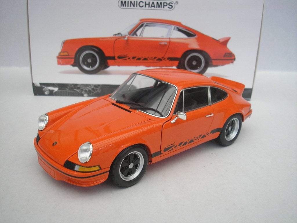 Porsche 911 Carrera RS 2.7 1972 Oranje 1/18 Minichamps, Ophalen of Verzenden, Nieuw, Auto, MiniChamps