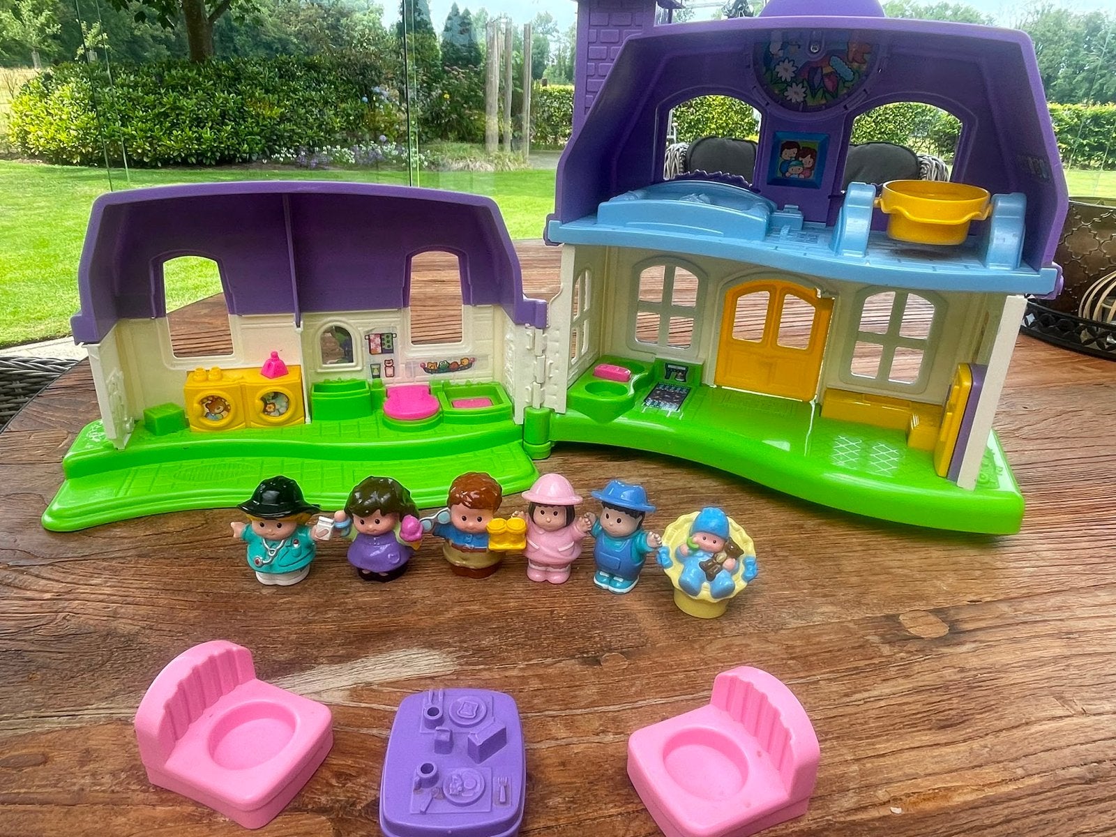 Fisher-Price Little People Speelhuis met Figuren, Ophalen, Gebruikt, Jongen of Meisje