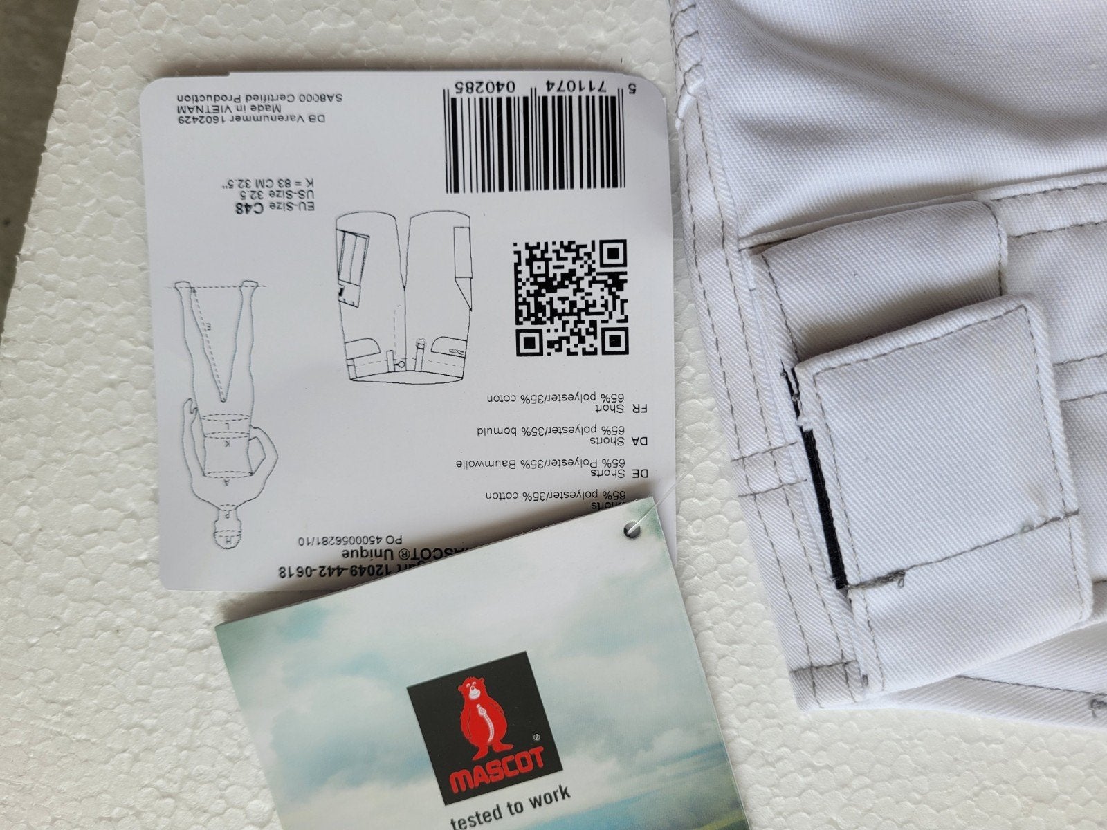 Nieuwe schilders korte broek mt 48, Verzenden, Nieuw