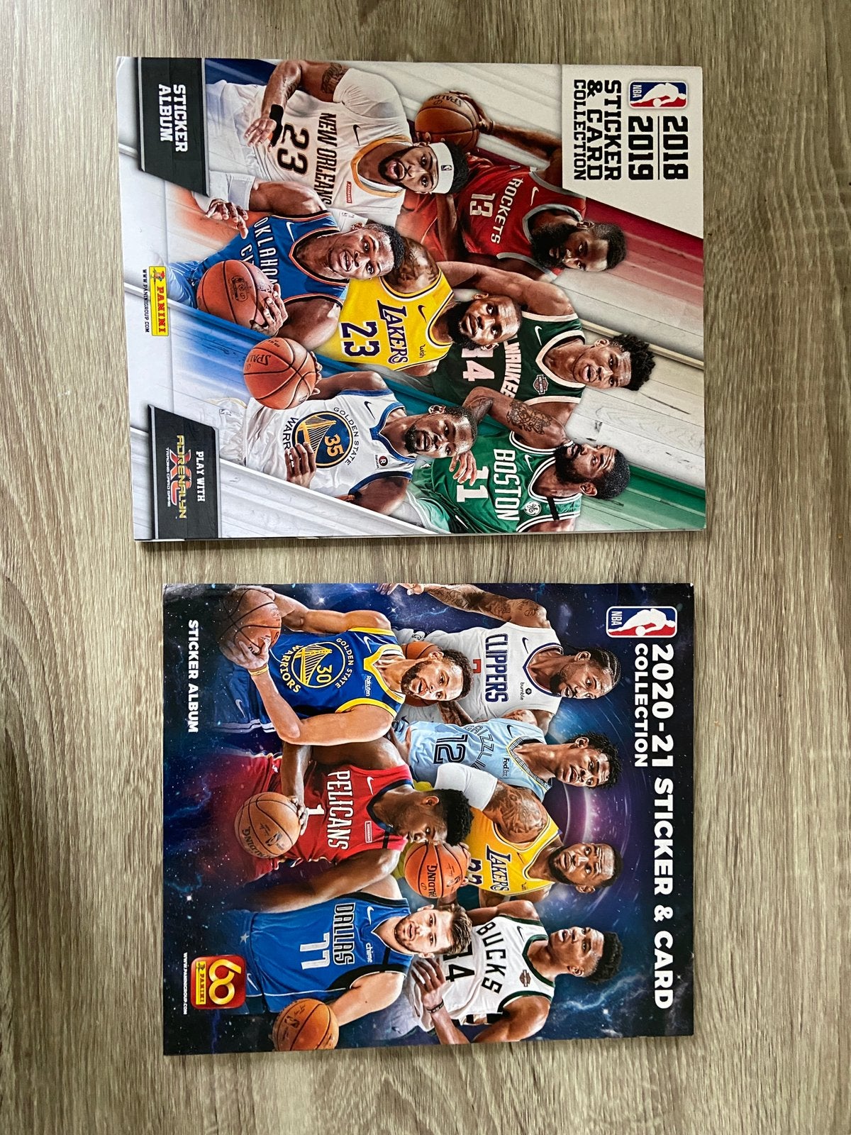 2 Lege Panini Basketbal albums, Verzamelen, Ophalen of Verzenden, Zo goed als nieuw, Buitenlandse clubs, Poster, Plaatje of Sticker