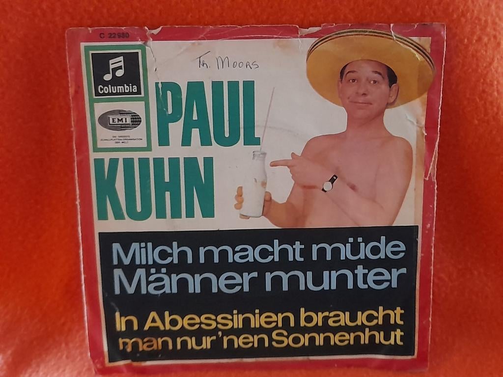 Paul Kuhn - Milch macht müde Männer munter (1965), Gebruikt, 7 inch, Single, Ophalen of Verzenden