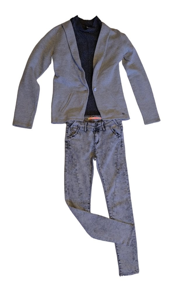 Prachtig zilver/grijs SCOTCH & SODA sweatjasje maat 12/152., Trui of Vest, Zo goed als nieuw, Scotch & Soda, Verzenden