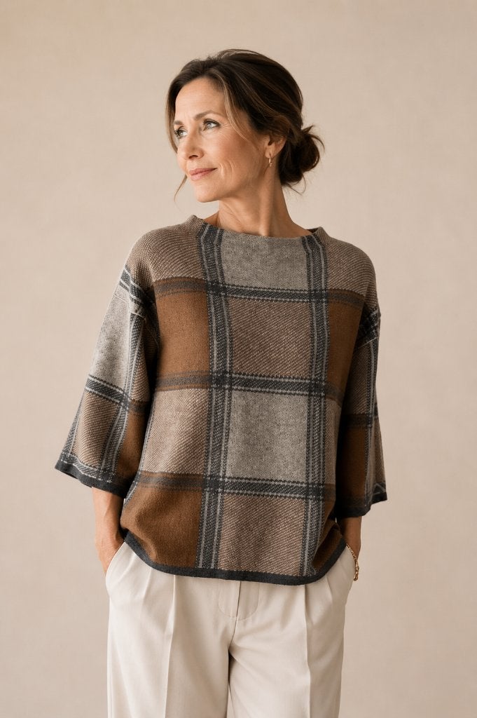 Natan trui, Kleding | Dames, Verzenden, Zo goed als nieuw, Maat 38/40 (M), Bruin