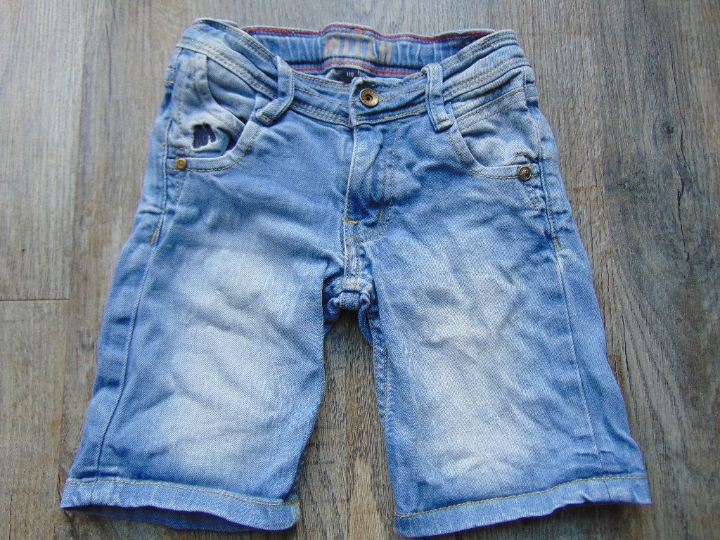 Bermuda korte broek blauw maat 110 Mitch broekje, Broek, Ophalen of Verzenden, Zo goed als nieuw, Jongen