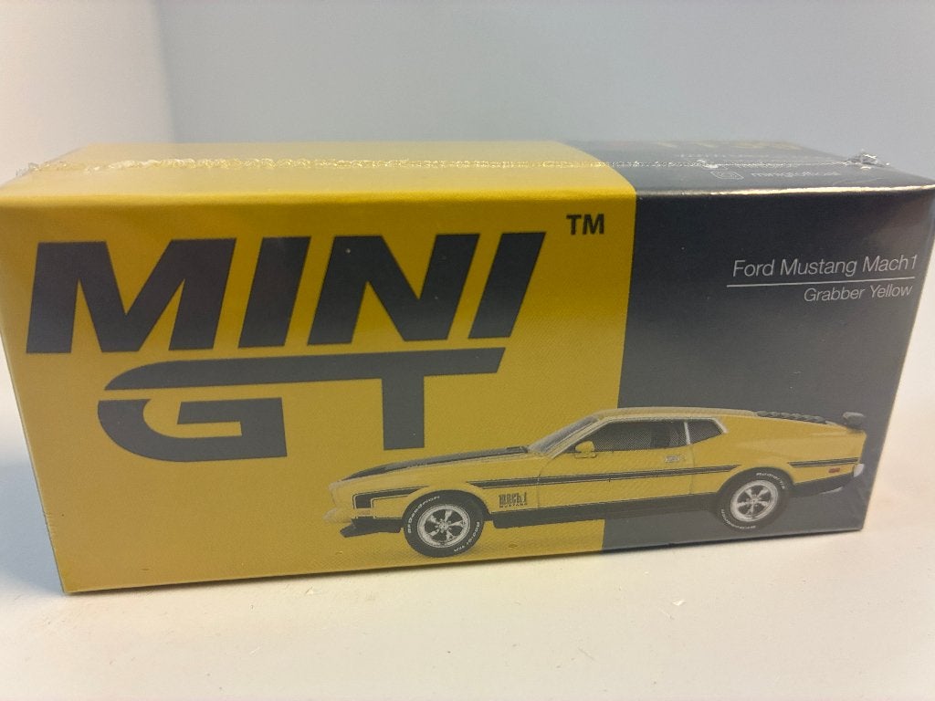 89241: Ford Mustang Mach I - 1971 - MiniGT 1:64, Hauptsstrasse 97, D-72667 Schlaitdorf, Germany, Elfershop GmbH, Nieuw, Ophalen of Verzenden