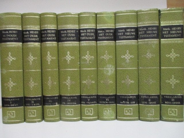 M. Henry: Verklaring van Oude en Nieuwe Testament (9 delen)., Boeken, Godsdienst en Theologie, Ophalen of Verzenden, Gelezen, Matthew Henry