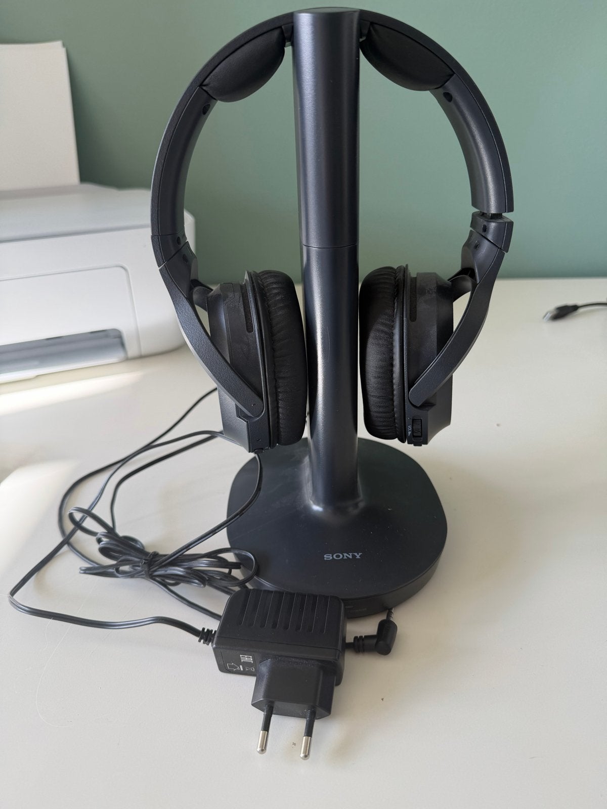 Sony MDR-RF865RK Draadloze Hoofdtelefoon met Oplaadstation, Audio, Tv en Foto, Koptelefoons, Ophalen, Zo goed als nieuw, Zwart