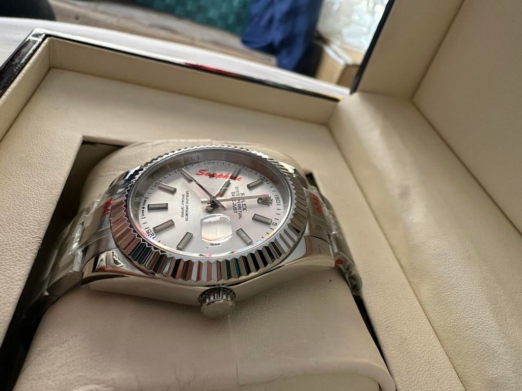 Date just, Sieraden, Tassen en Uiterlijk, Horloges | Dames, Ophalen of Verzenden, Zo goed als nieuw, Staal, Overige merken