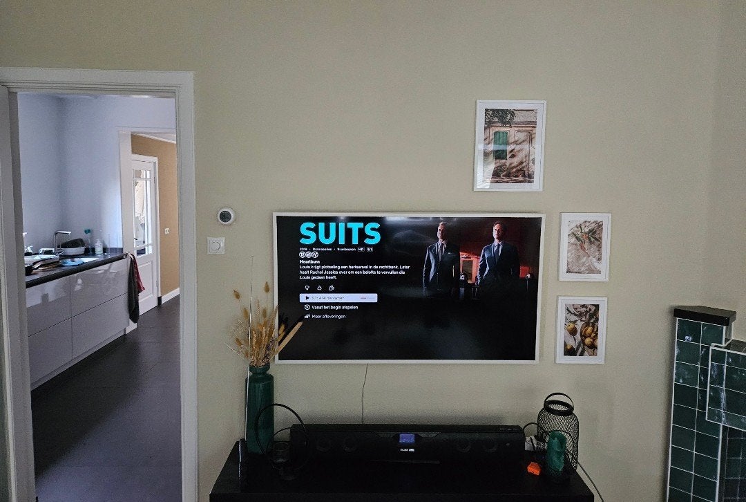 Samsung The Frame 55" QLED (QE55LS03T) + Muurbeugel, Ophalen of Verzenden, Zo goed als nieuw, 100 cm of meer, Samsung