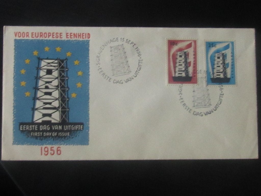 Nico Nederland FDC 27 Blanco + certificaat 1956, Postzegels en Munten, Ophalen of Verzenden, Onbeschreven, Nederland