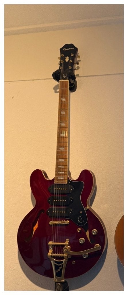 Epiphone Riviera Custom P93 – Wine Red – nieuwstaat, Ophalen, Nieuw, Solid body, Epiphone