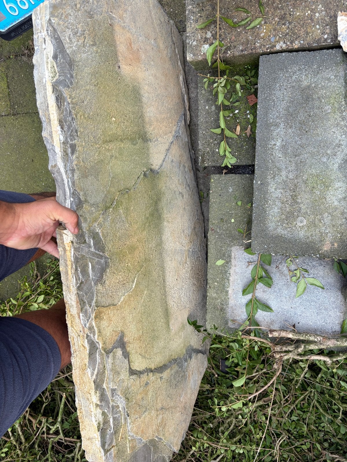 Grote XXL Flagstone 124x62 cm - Ideaal als Tafelblad, Ophalen, Overige materialen, Gebruikt, Overige typen
