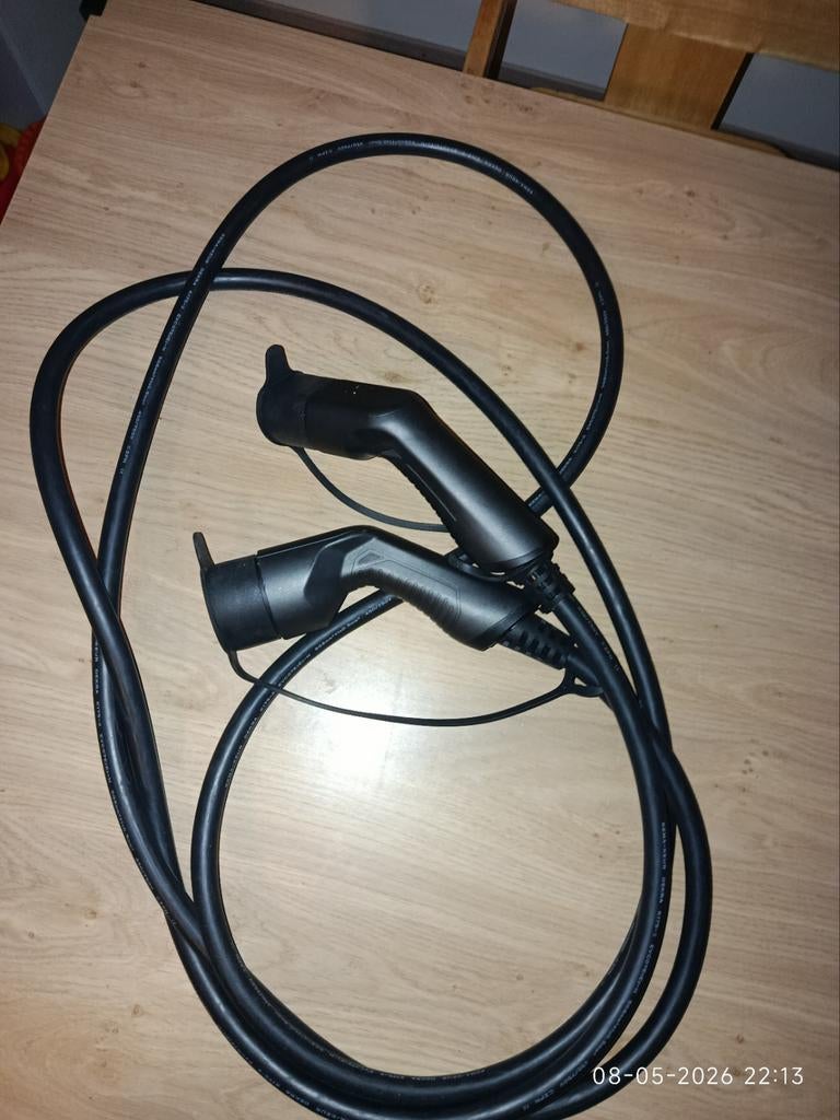 EV Laadkabel Type 2 naar Type 1 - 5 meter, Ophalen of Verzenden
