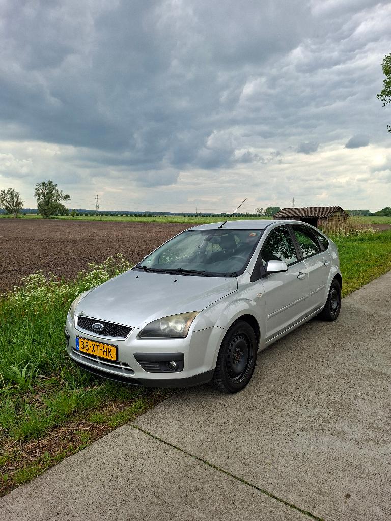 Ford Focus 1.8 16V 92KW 5D 2007 Grijs, Auto's, 125 pk, Zwart, 4 cilinders, 1219 kg