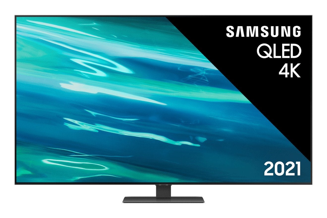 Samsung QLED Q80A (2021) 55" Zwart, Ophalen, QLED, Zo goed als nieuw, 100 Hz
