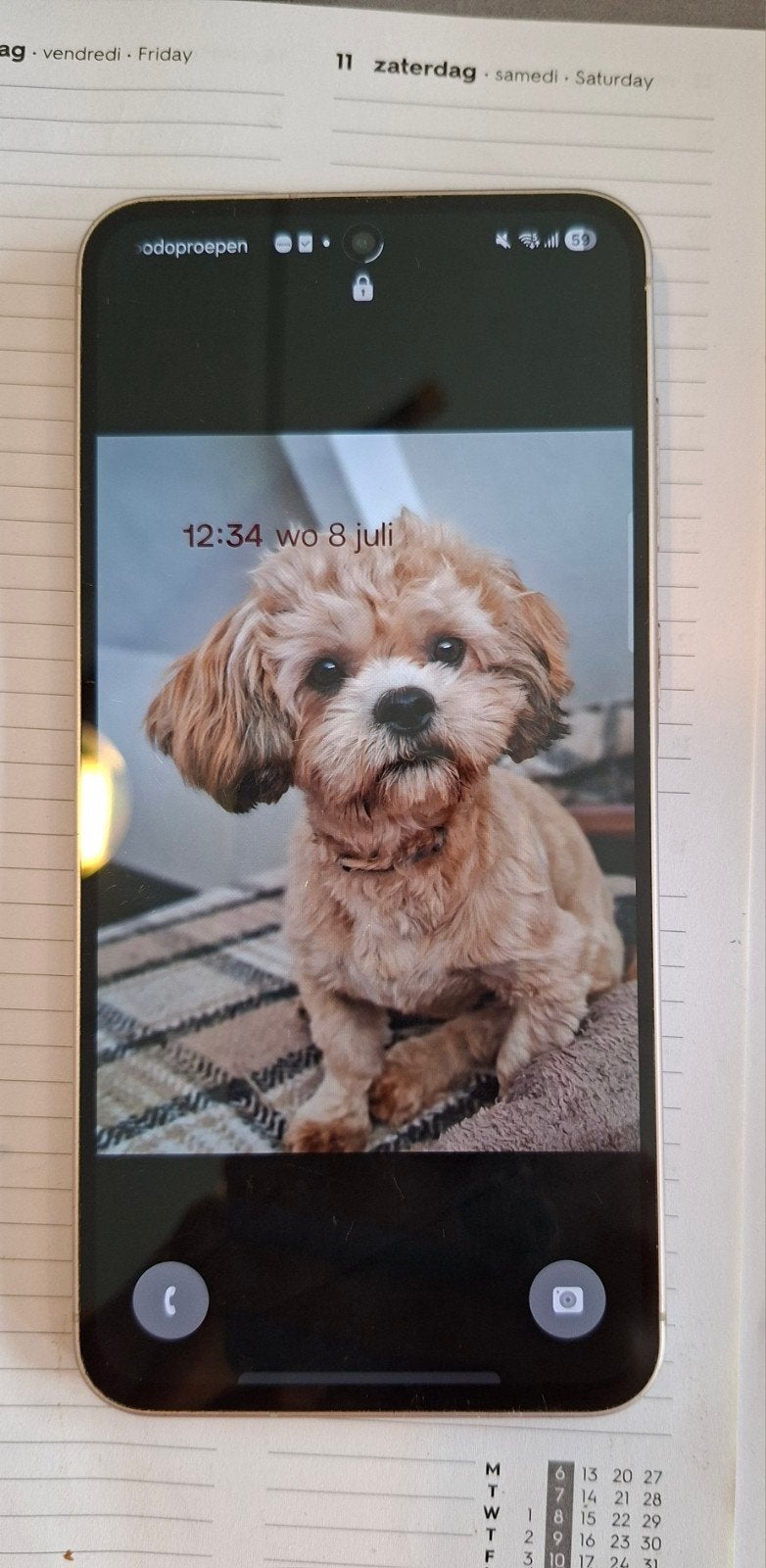 Samsung a56, Ophalen of Verzenden, Zo goed als nieuw, Roze, 128 GB