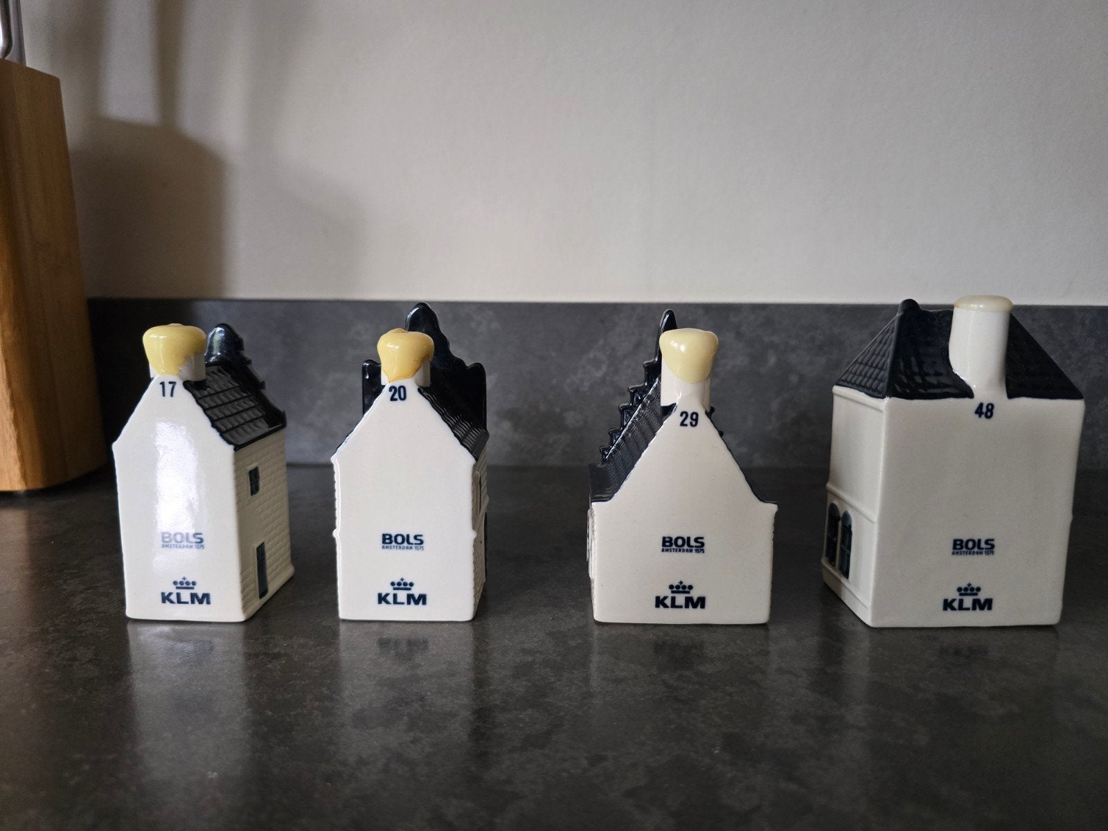 KLM BOLS Delfts Blauw Huisjes - Set van 5, Ophalen of Verzenden, Nieuw