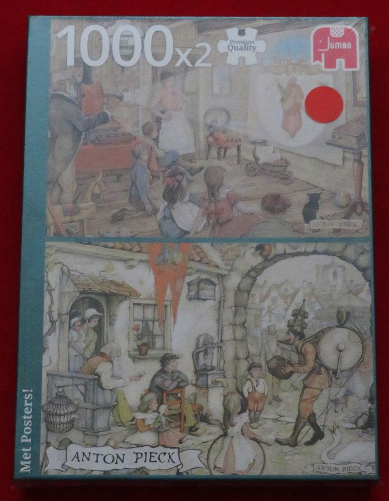 Puzzels Anton Pieck NIEUW IN PLASTIC, legpuzzels, Hobby en Vrije tijd, Denksport en Puzzels, Ophalen, 500 t/m 1500 stukjes, Nieuw