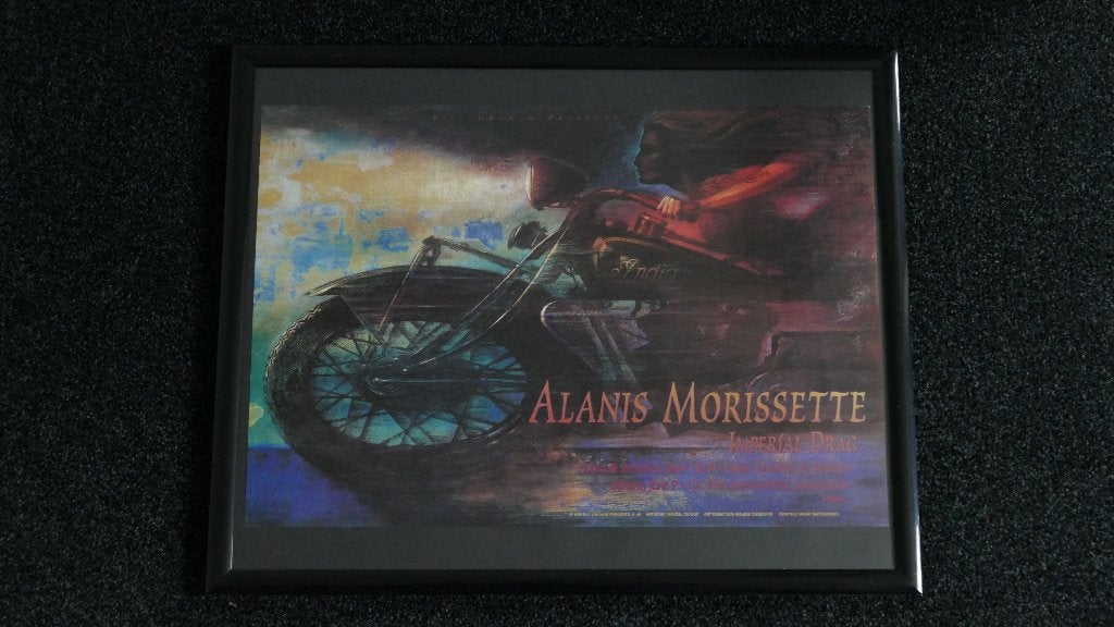 Alanis Morissette at the Greek Theater - Bill Graham, Ophalen of Verzenden, Zo goed als nieuw, Poster, Artwork of Schilderij