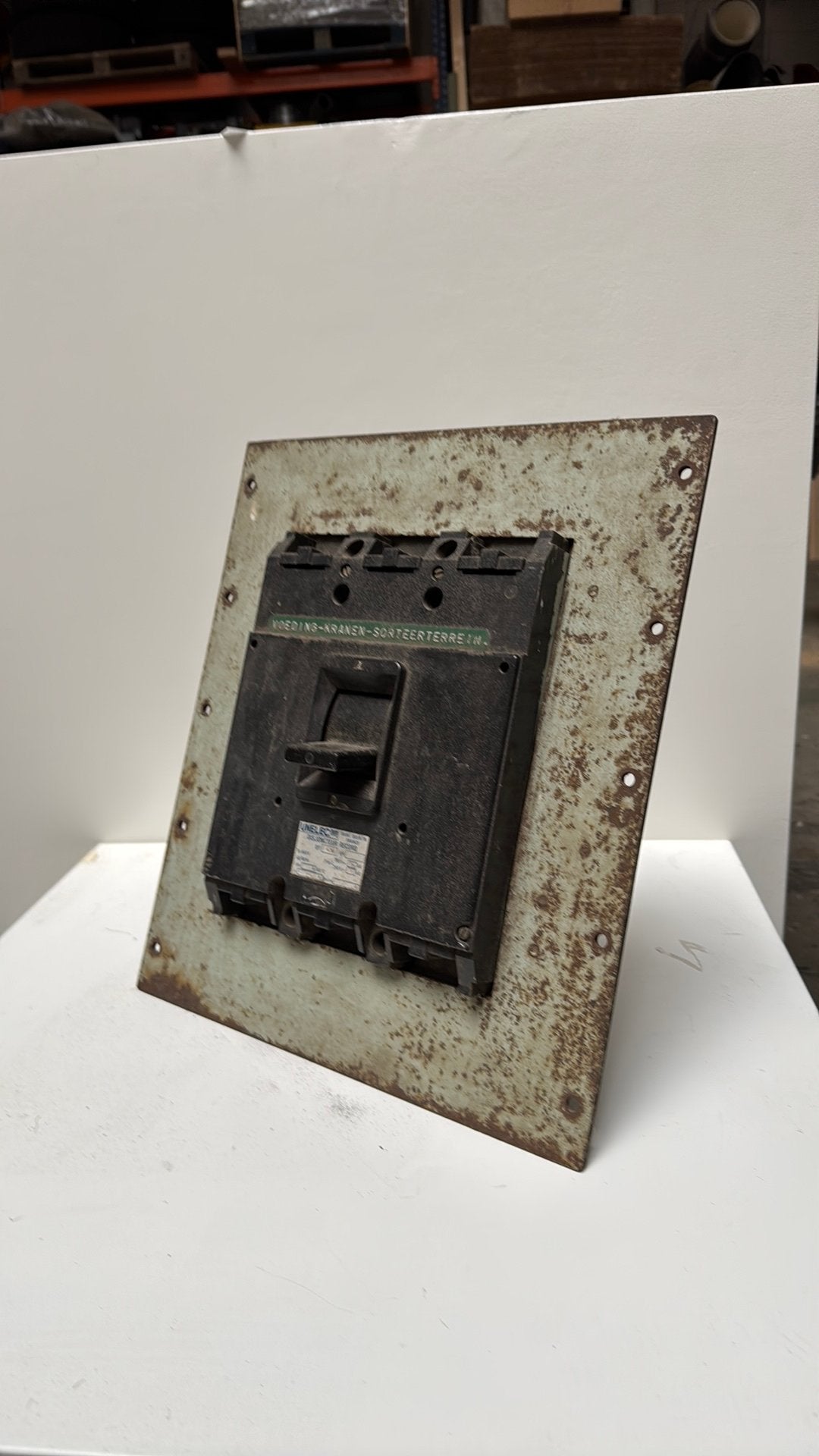 Vintage schakelaar uit fabriek, Antiek en Kunst, Ophalen