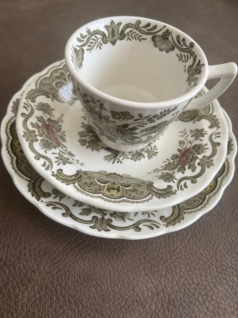 Vintage Ridgway Windsor Kop en Schotel met Gebaksbordje, Ophalen of Verzenden