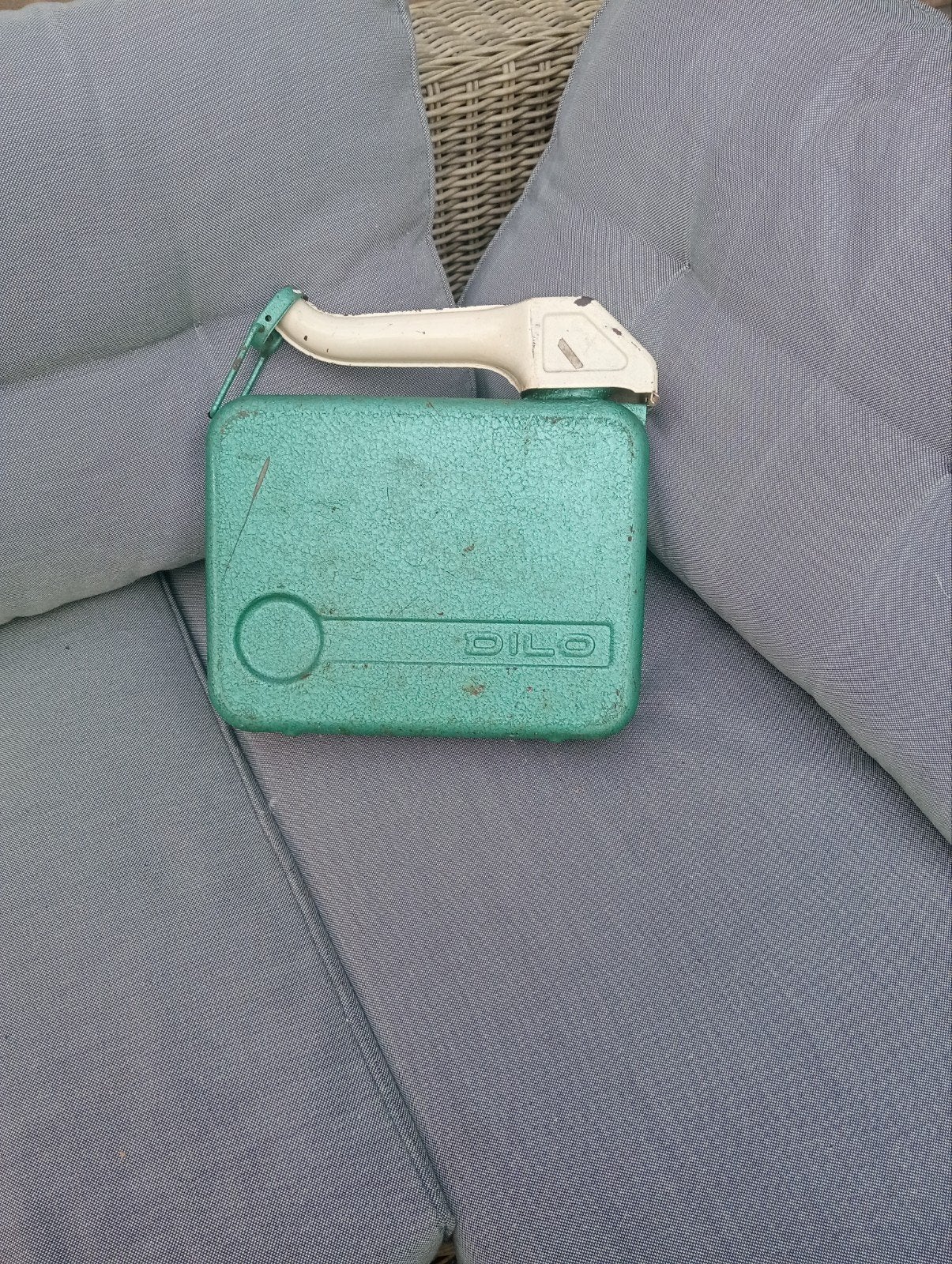 Jerrycan DILO jaren '60 hamerslag 60's 5liter, Ophalen of Verzenden, Gebruikt