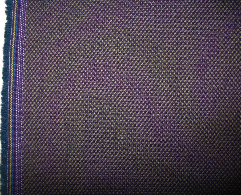 Kvadrat Steelcut Trio 3 283 paars+groen 2 restant meubelstof, Wol, 120 cm of meer, Paars, Nieuw