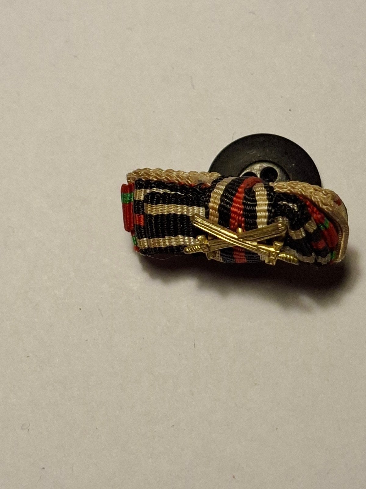 WO1 Duits knoopslintje 5 medailles (!), Verzamelen, Ophalen of Verzenden, Landmacht, Duitsland, Lintje, Medaille of Wings