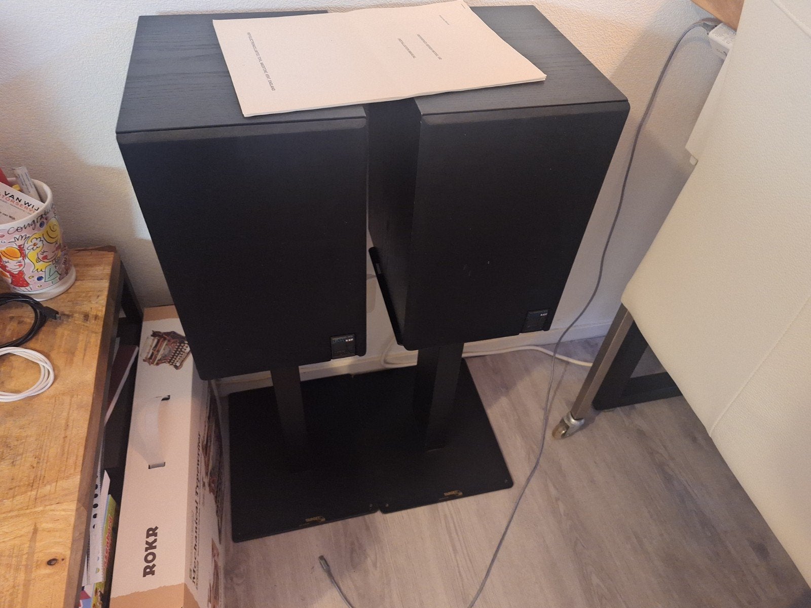 KEF Reference  Model 102 Boekenplank Luidsprekers + KUBE, Ophalen, Gebruikt, Boekenplank luidspreker, KEF